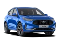Nieuwe Ford Kuga Modelfoto Schuinvoorkant Blauw