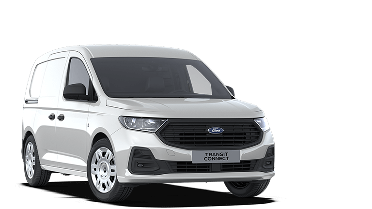Ford Nieuwe Transit Connect Bedrijfswagen Modelfoto Schuinvoorkant Wit